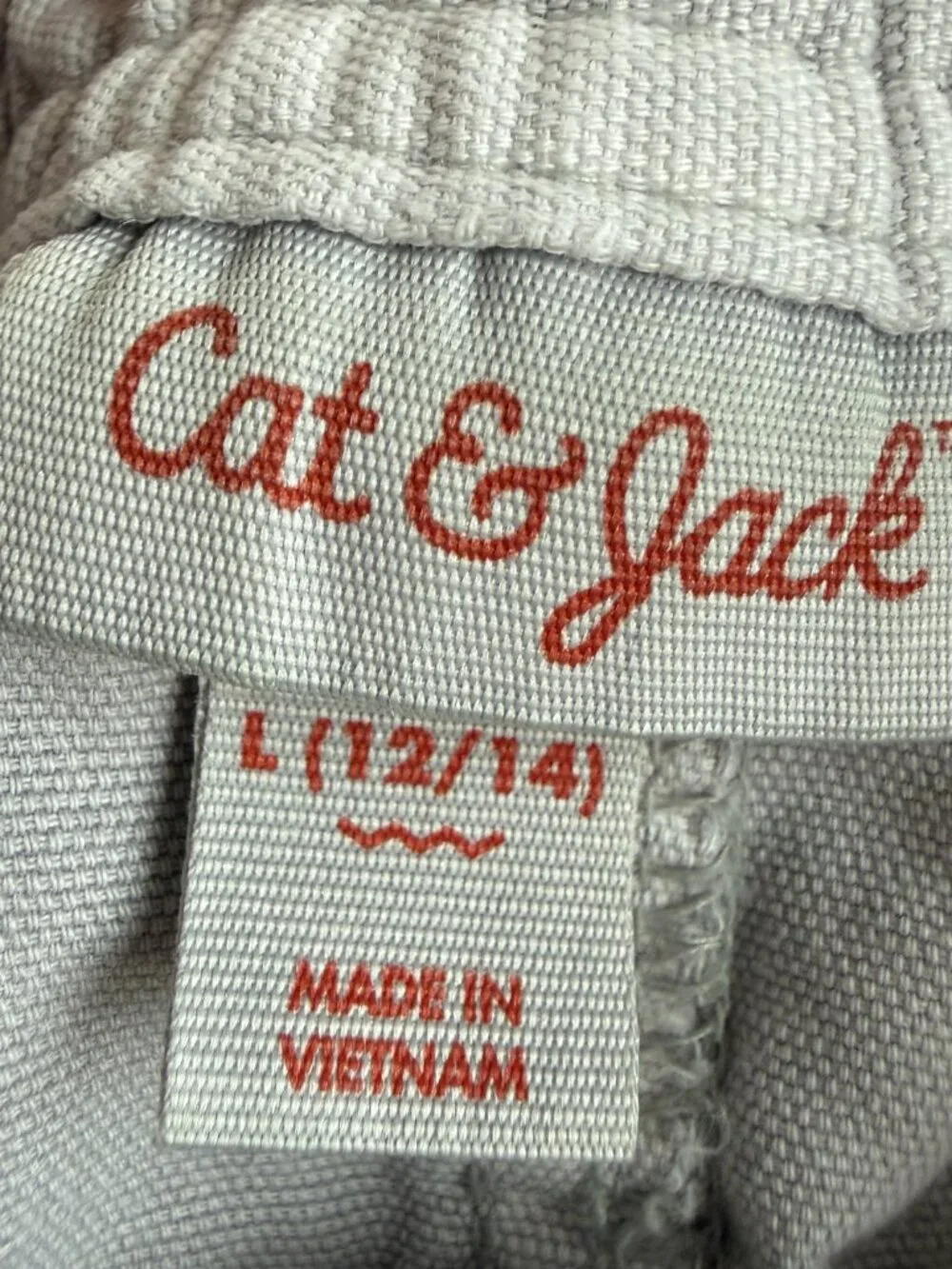 Cat & Jack Boys Large 12/14 Gray Drawstring Shorts